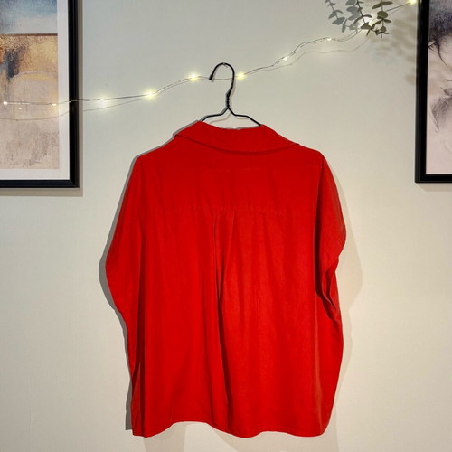 Mango shirt loose with batwing sleeve, size Small, like new, orange