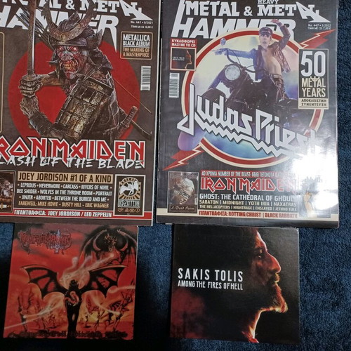 Metal Hammer issues 441 & 447 used with Sakis Tolis and Necromantia CD inserts