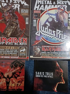 Metal Hammer issues 441 & 447 used with Sakis Tolis and Necromantia CD inserts