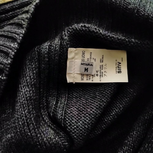 Moschino vintage knit sweater M size like new, dark gray
