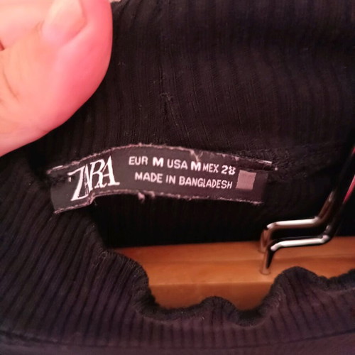 Black Zara dress medium pencil used like new