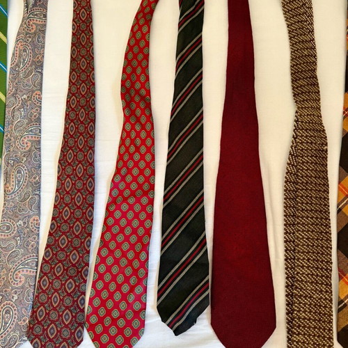 Vintage ties used, pack of 13, branded