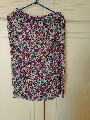 Midi пола Mango като нова, права кройка, многоцветна размер M