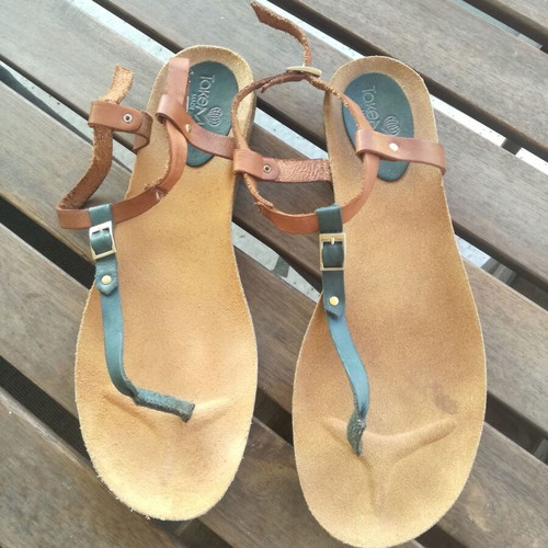 TakeMe leather anatomical sandals size 41 like new