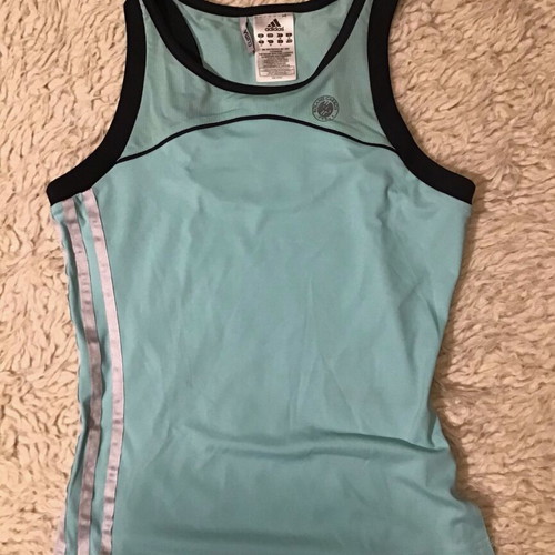 Adidas x Roland-Garros vintage top used, turquoise, size M