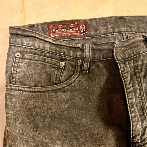 Marlboro Classics vintage black faded jeans used, W34 L36