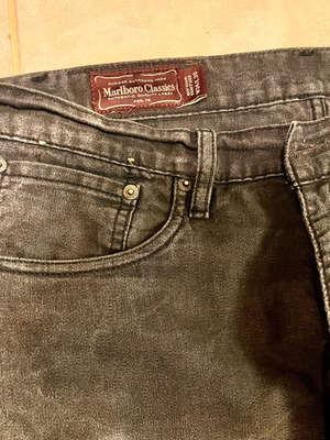 Marlboro Classics vintage black faded jeans used, W34 L36