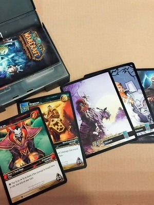WoW TCG Heroes of Azeroth Starter Deck μεταχειρισμένο με 33 κάρτες, κουτί και οδηγίες
