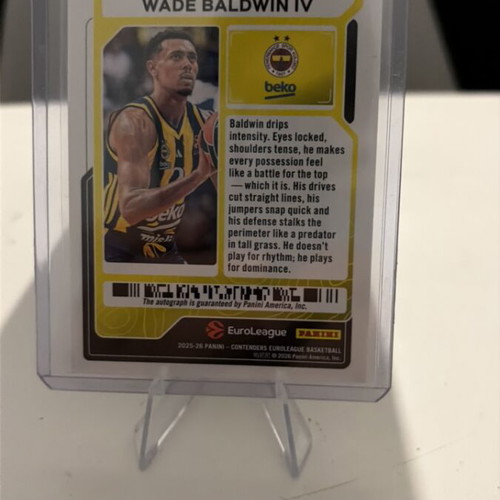 Wade Baldwin autograph Panini Contenders new