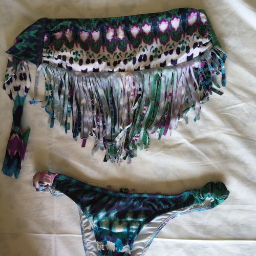 Swimming suit with removable string top, size S