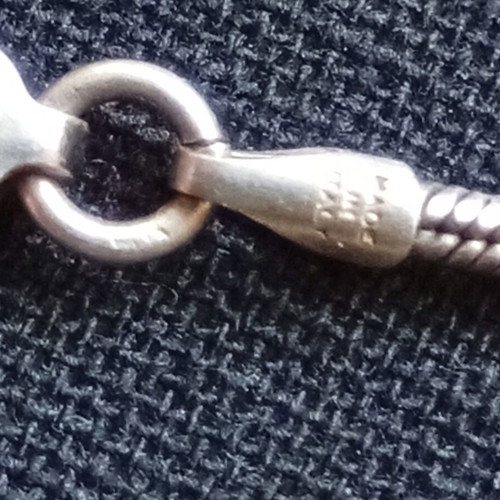 Silver cross with Italian silver chain 925, used