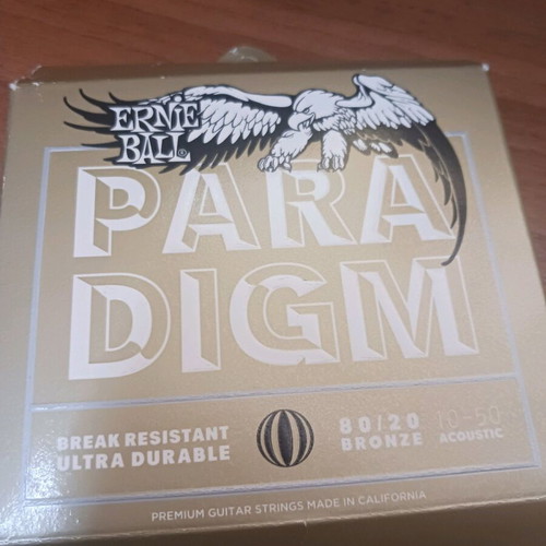 Paradigm 10-50 Ernie Ball acoustic guitar strings new