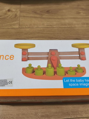 Balance Scale new, wooden educational toy 3+ years