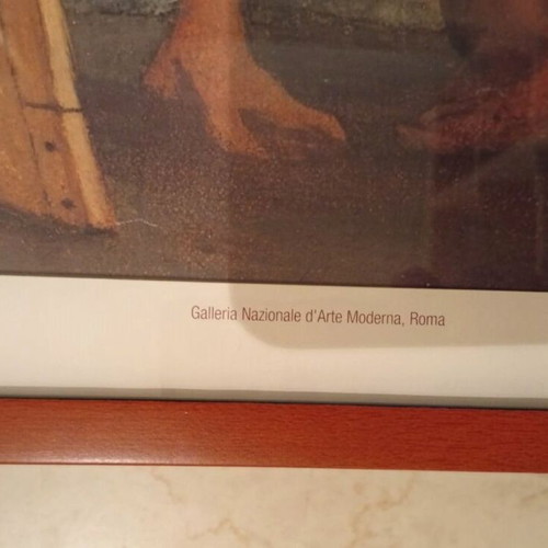 Giorgio de Chirico Hector and Andromache Museum Poster like new, wood frame