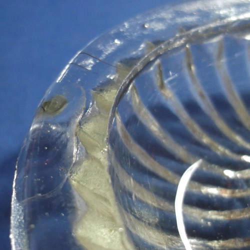 Vintage solid glass grater used for fruits and baby food