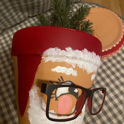 Santa Claus Flowerpot New Christmas Decoration
