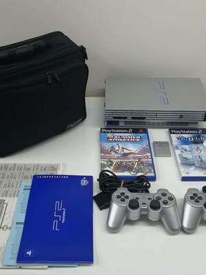 Playstation 2 Fat Silver SCPH-50004 като нов пълен Super Set