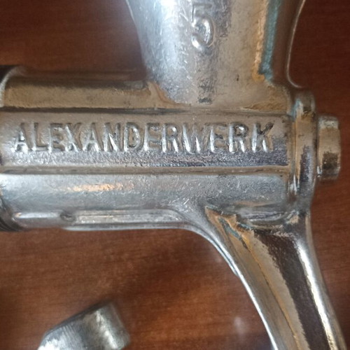 Alexanderwerk No 5 Vintage Cast Iron Meat Grinder Authentic German
