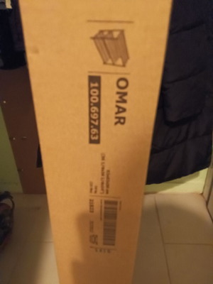 Ραφιέρα IKEA OMAR σαν καινούργιο, πολυχρηστική μεταλλική ραφιέρα