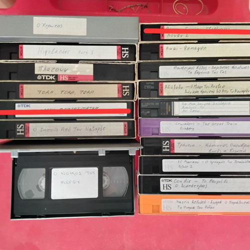 VHS tapes used, pack of 100, 2-hour and 3-hour recordings