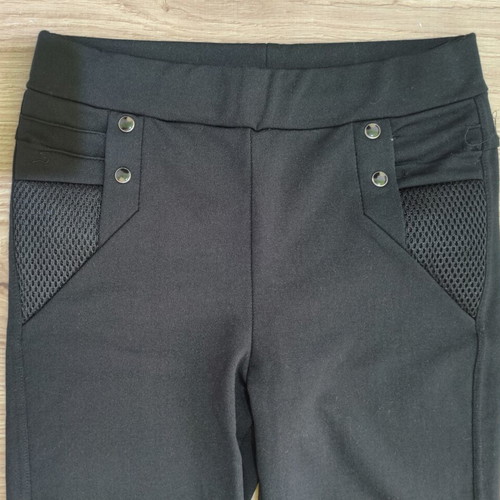 Women's black pants size S like new, thick lining for autumn/winter