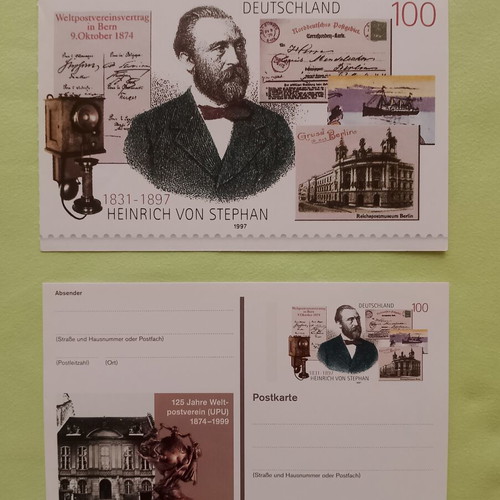 German stamp 1997 with Bonn first day cancellation