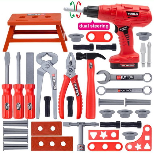 Children's tool set like new with 95 pcs and carrying case