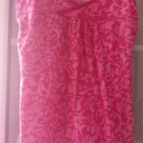 Girls' pink patterned top, size 16
