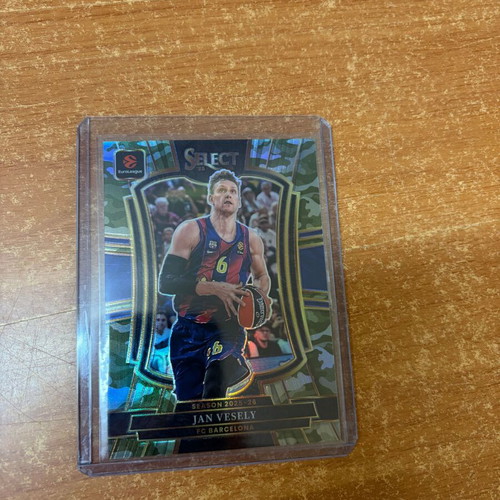 2025-26 Select EuroLeague Jan Vesely Premier Level Green Camo card new