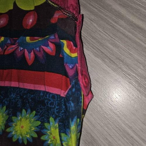 Desigual dress for girl like new with gathers and side buttons