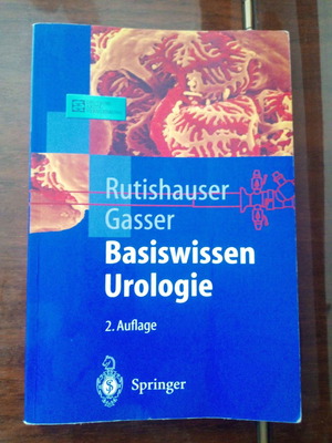 Basiswissen Urologie medical book used, German