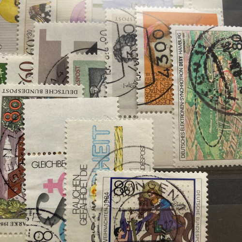 Germany used complete stamp series 1984