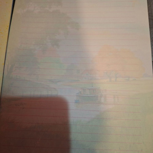 Vintage 1990 correspondence like new, 5 sheets and 4 envelopes