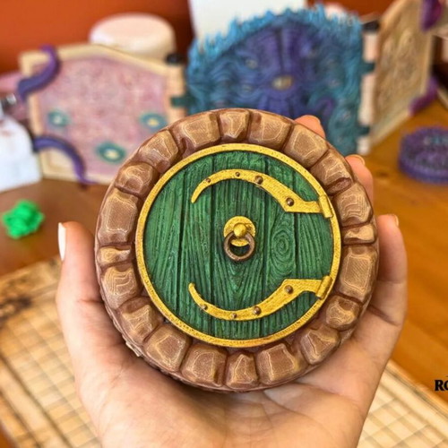Halfling House Dice Vault, 3D printed cozy dice box