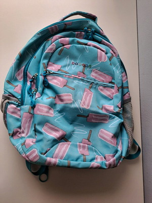 School backpack with ice cream design like new