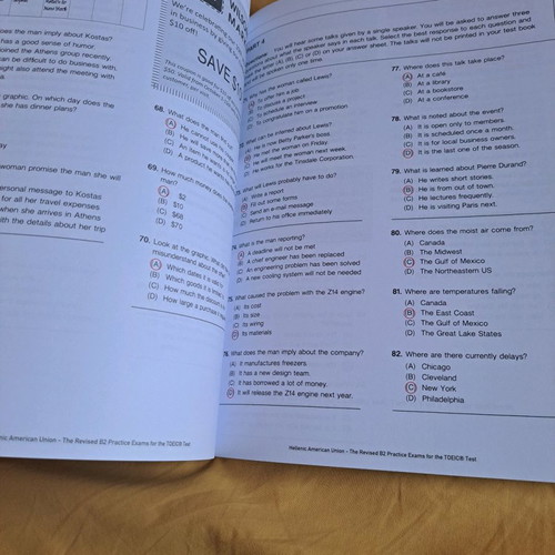 Toeic Test B2 Practice Exams new and unused