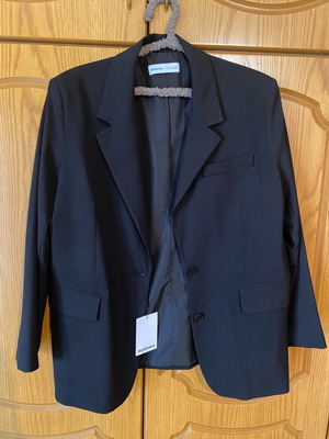 Bershka women's jacket black Medium 38 new