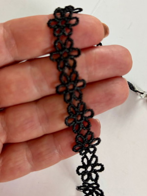 Black Floral Lace Choker Necklace new, gothic style