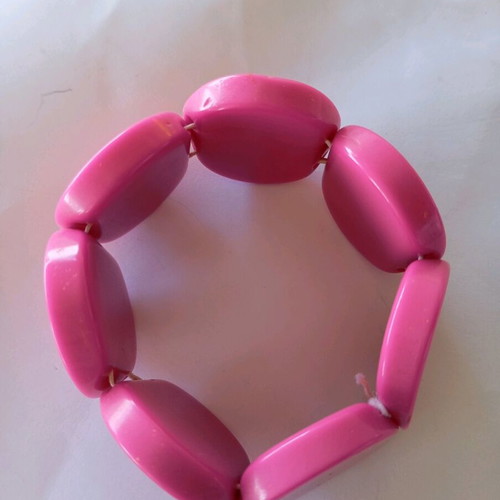 Bracelet 70's vintage style pink