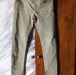 H&M low-rise elastic khaki jeans