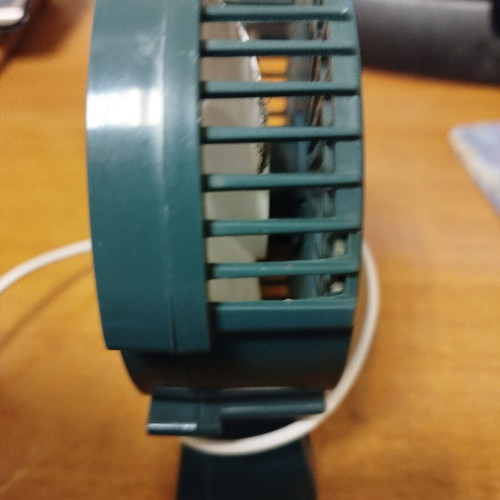 Small USB table fan like new, for computer and power outlet