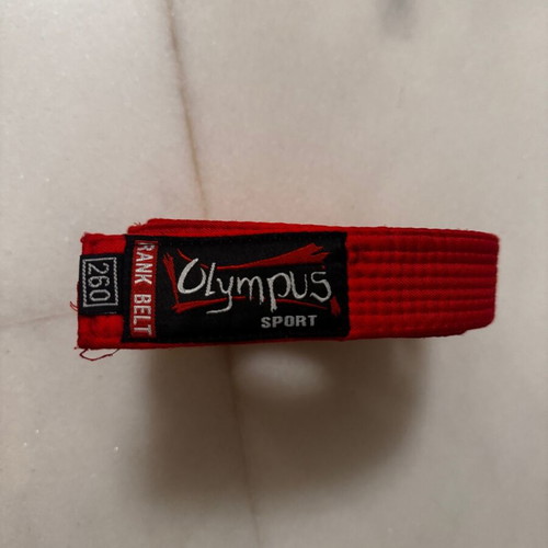 Olympus belts red and blue like new, set of 2