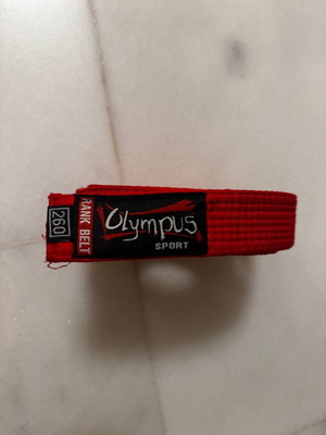 Ζώνες Olympus κόκκινες και μπλε σαν καινούργιες, σετ 2 τεμαχίων