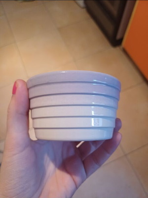 Keramiko handmade ceramic ramekin bowl, pastel white