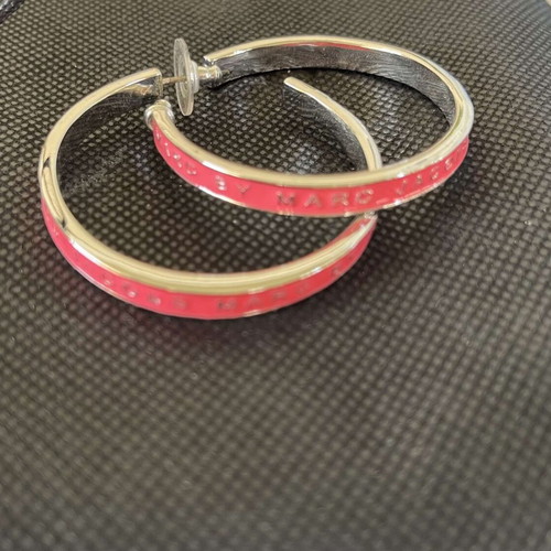 Marc Jacobs hoop earrings 7cm like new, silver