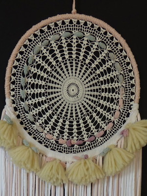 Handmade dreamcatcher new with lace and tassels