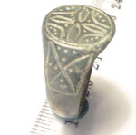 Old Revival bronze ring with cross used