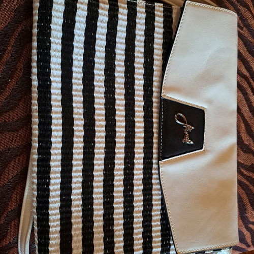 Privata navy straw backpack bag like new