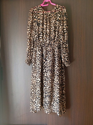Zara women's tiger print dress like new