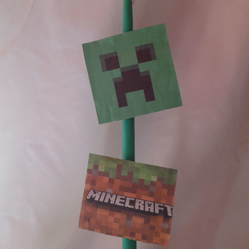 Handmade Minecraft candle new